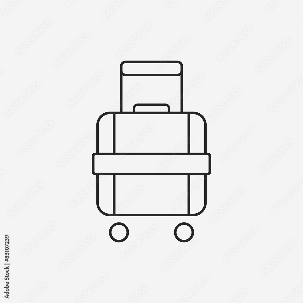 suitcase line icon suitcase line icon