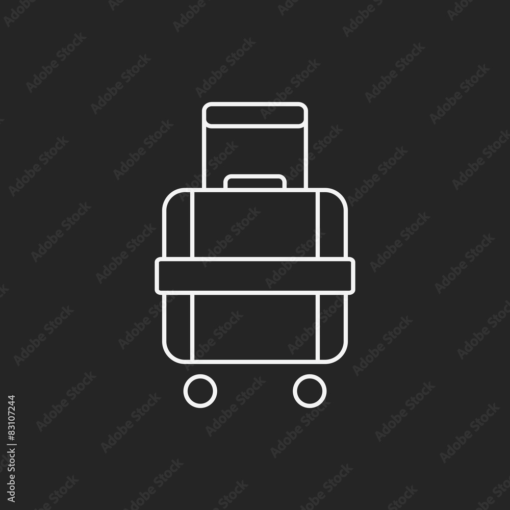 suitcase line icon suitcase line icon