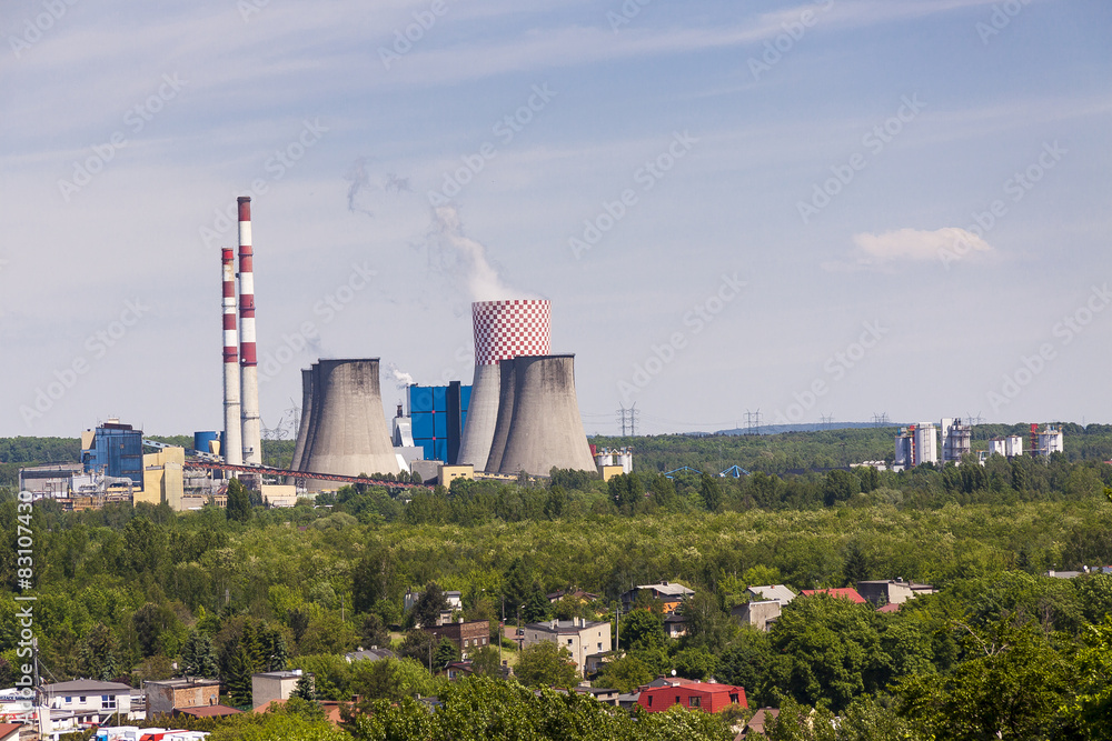 Thermal power station - Lagisza, Poland, Europe.