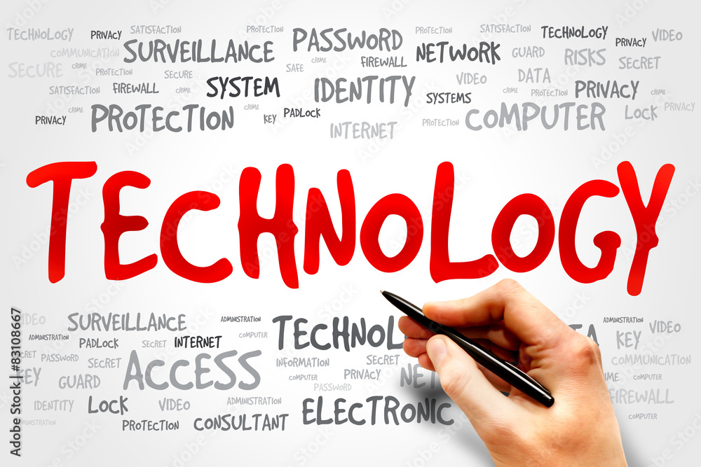 TECHNOLOGY word cloud, business concept TECHNOLOGY word cloud, business concept