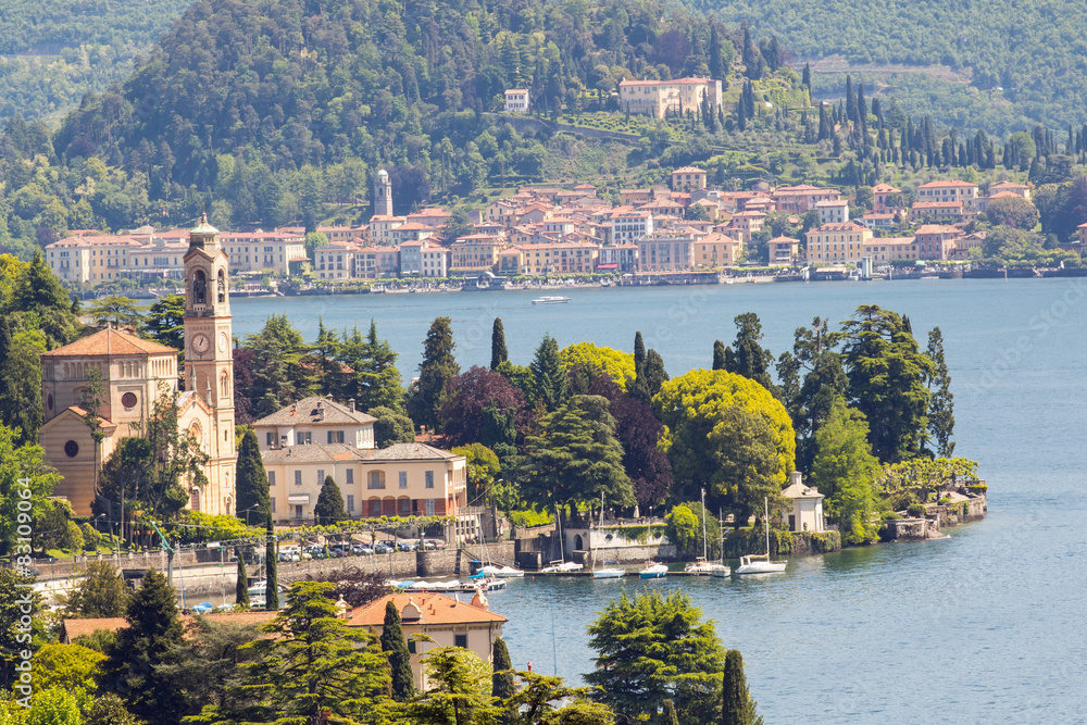 Lago di Como - Tremezzo con Bellagio su sfondo