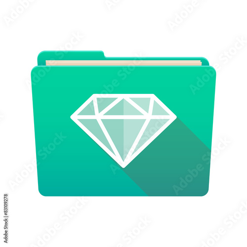Folder icon with a diamond