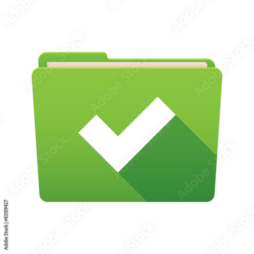 Folder icon with a check mark