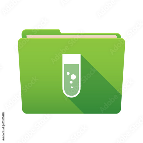 Folder icon with a chemical test tube