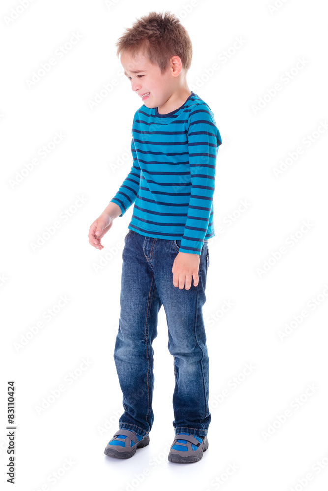 Fototapeta premium Crying little boy