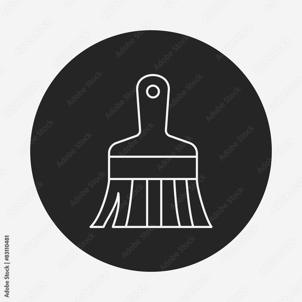 Paint brush line icon Paint brush line icon