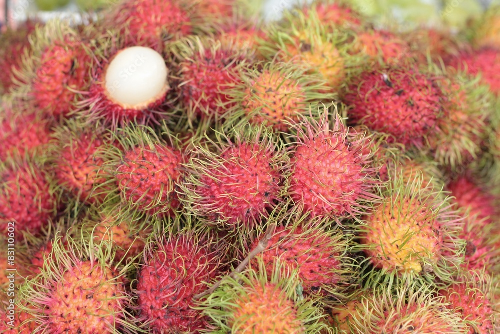 Sweet fruits rambutan Sweet fruits rambutan