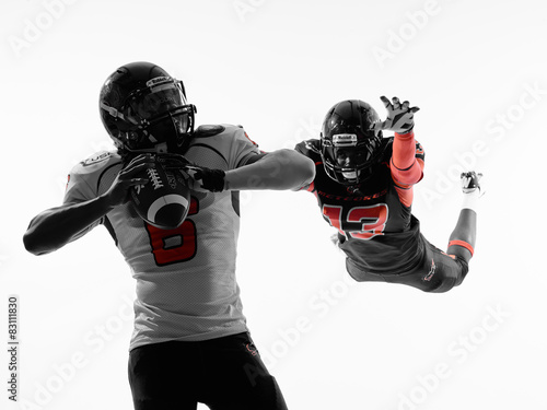  american football player quarterback sacked silhouette