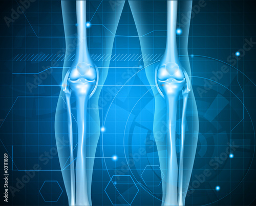 Healthy human legs knee joint 