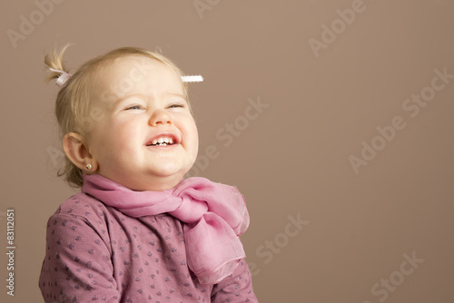 Принти на полотні Pretty little girl laughing