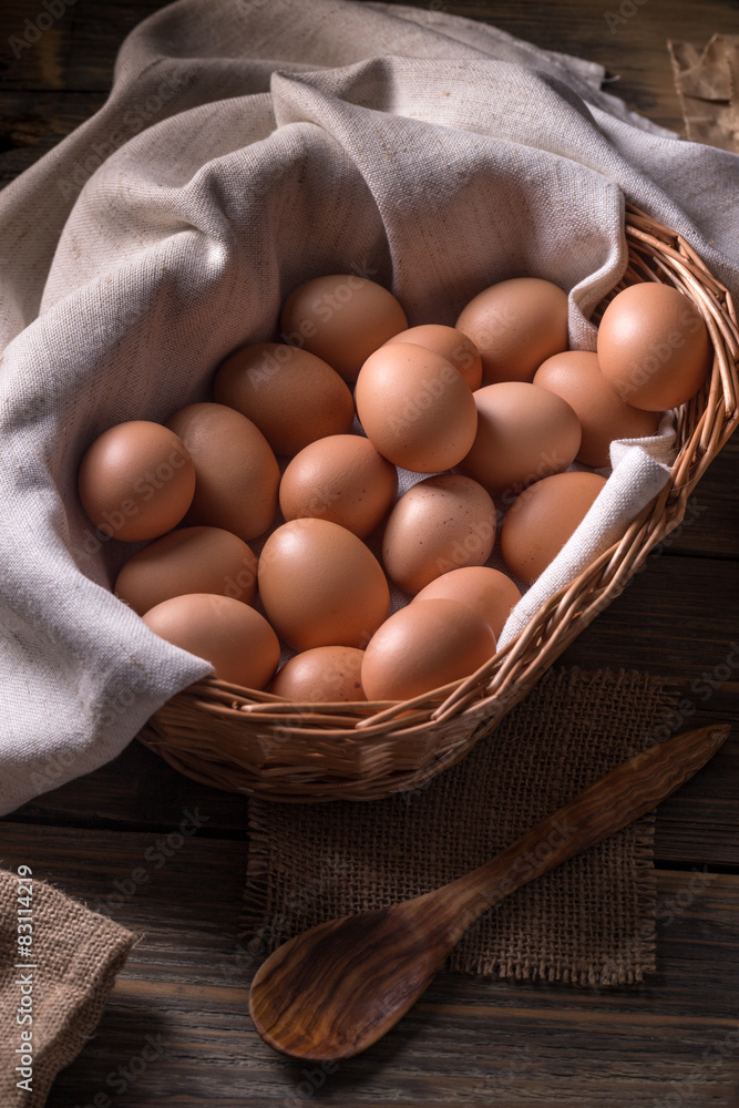 Basket full of eggs Basket full of eggs