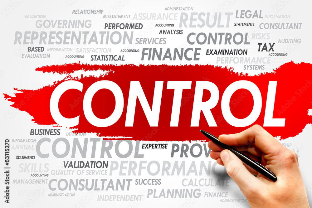 CONTROL word cloud, business concept CONTROL word cloud, business concept