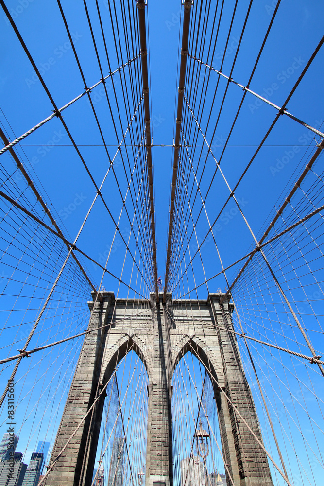 Naklejka premium New York City / Brooklyn bridge