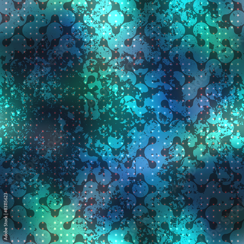 Abstract diagonal geometric pattern with droplet elements