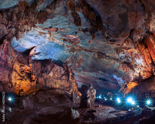 Cave with illumination