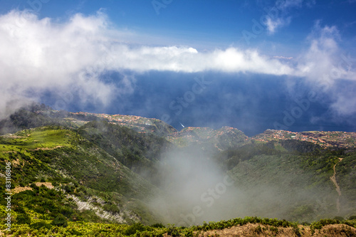 Madeira island, mountain rural landscape, Portugal