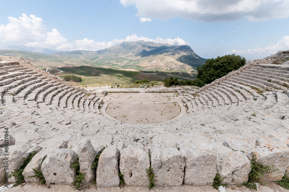 Segesta, anfiteatro greco