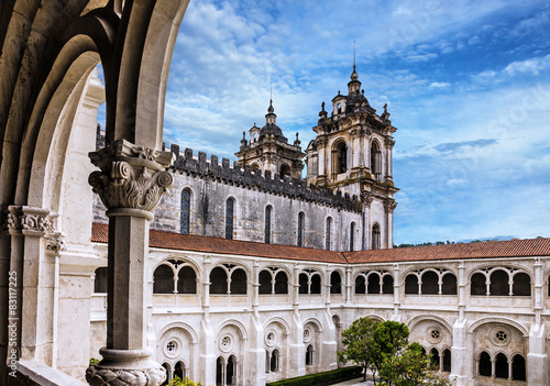 Fototapeta Naklejka Na Ścianę i Meble -  Church Alcobaca Medieval Roman Catholic Monastery, Portugal