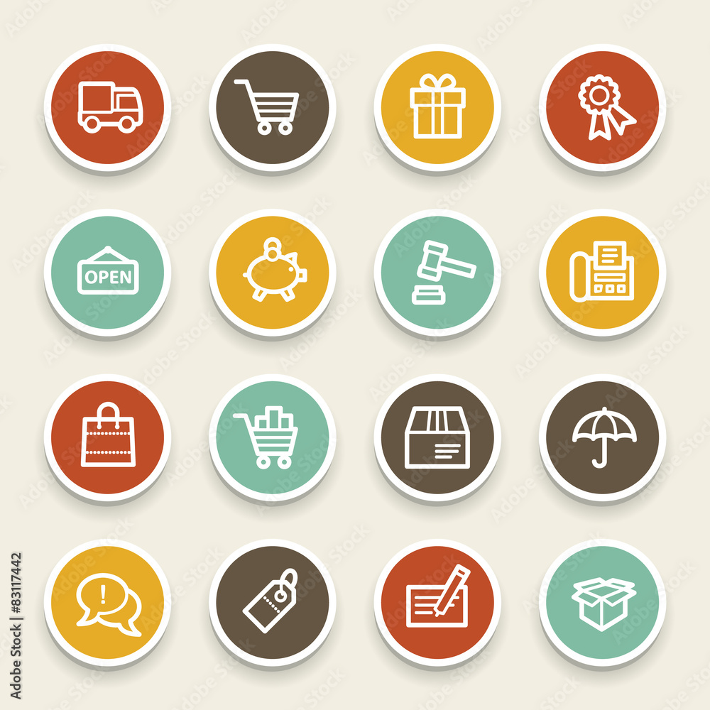 Shopping web icons Shopping web icons