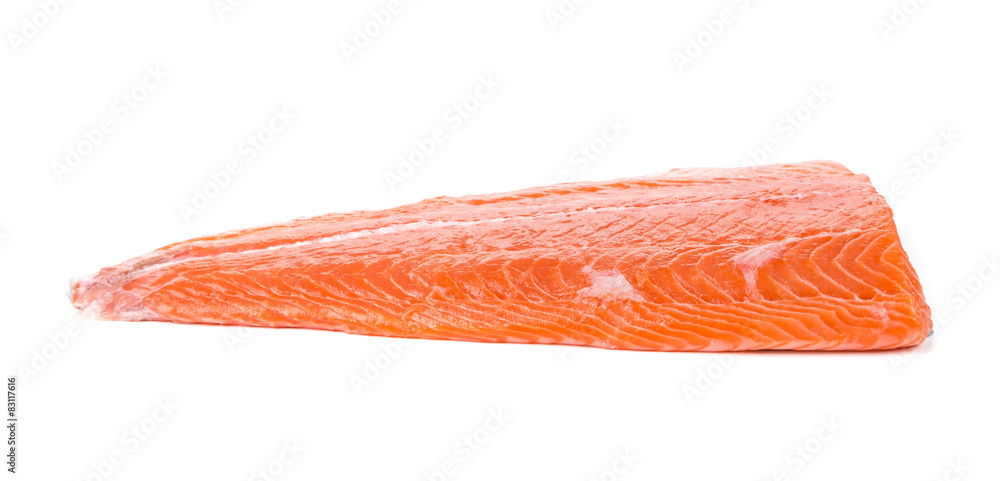 Raw salmon fillet. Raw salmon fillet.