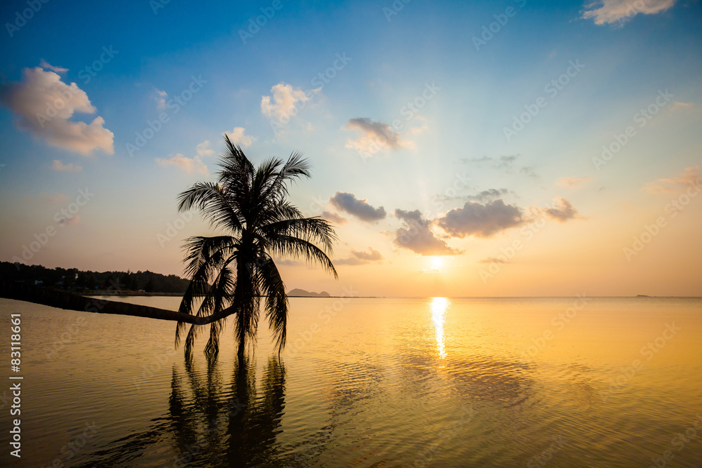 Sunset on Koh Phangan island