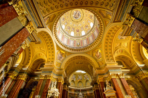 Interior of St Stephen s Basilica in Budapest  Hungary