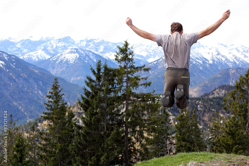 Sprung in der Landschaft Sprung in der Landschaft