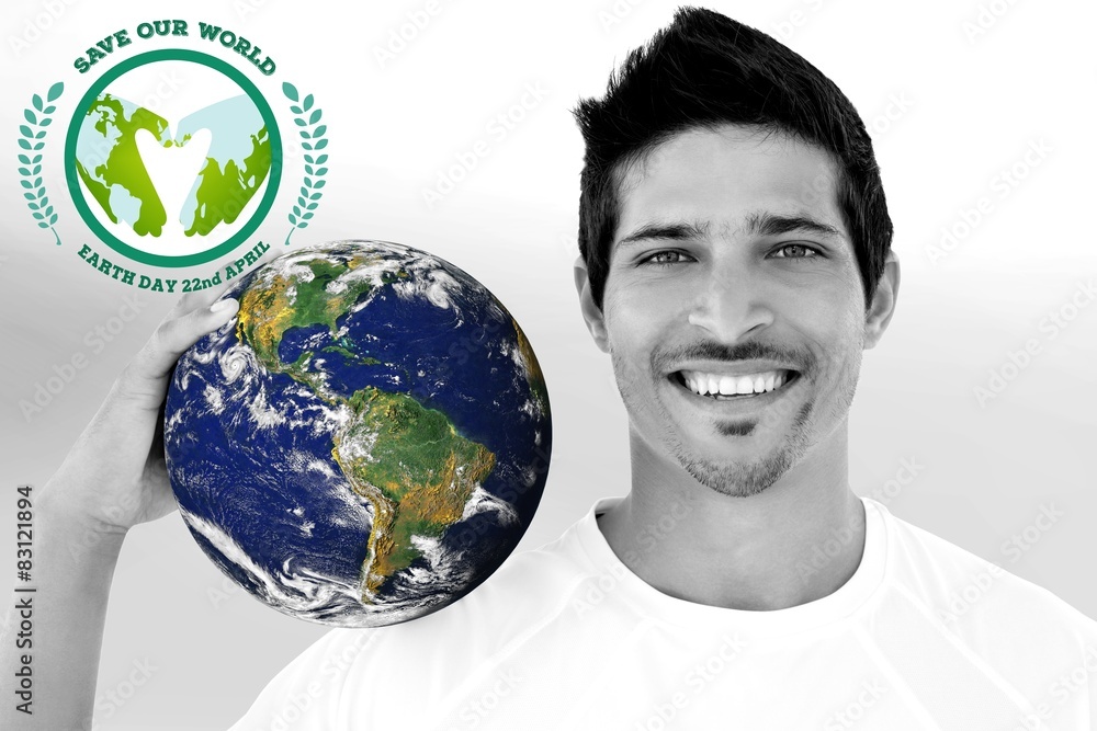 Composite image of earth day graphic Composite image of earth day graphic