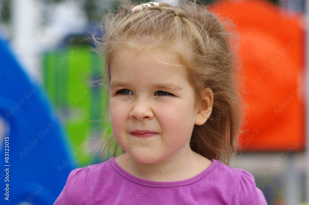 girl on a playground girl on a playground