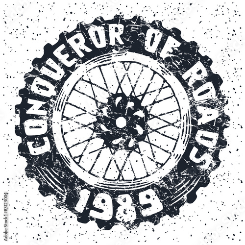 Motorcycle wheel emblem