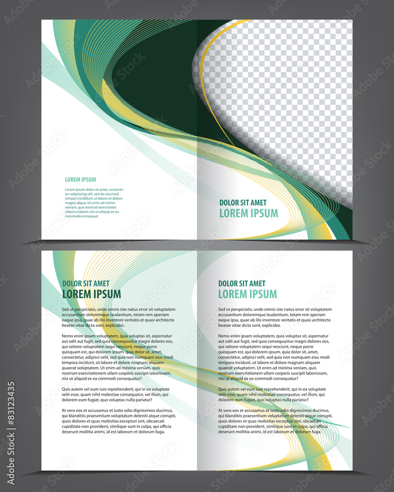 Fototapeta premium Magazine, flyer, brochure, cover layout design print template
