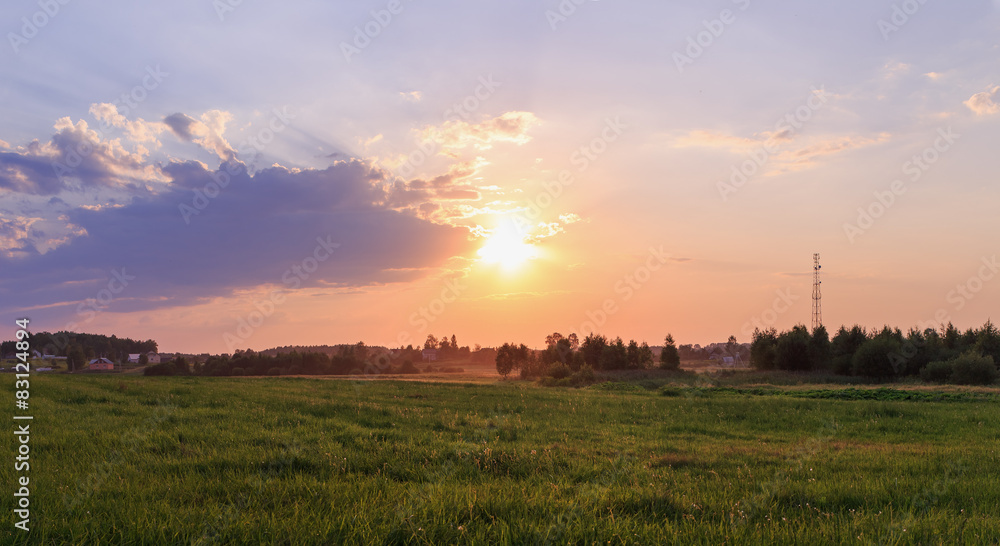 Colorful sunset