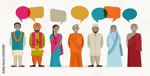 Indian people talk - different indian religious