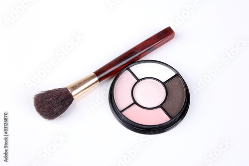 Eye shadow on a white background