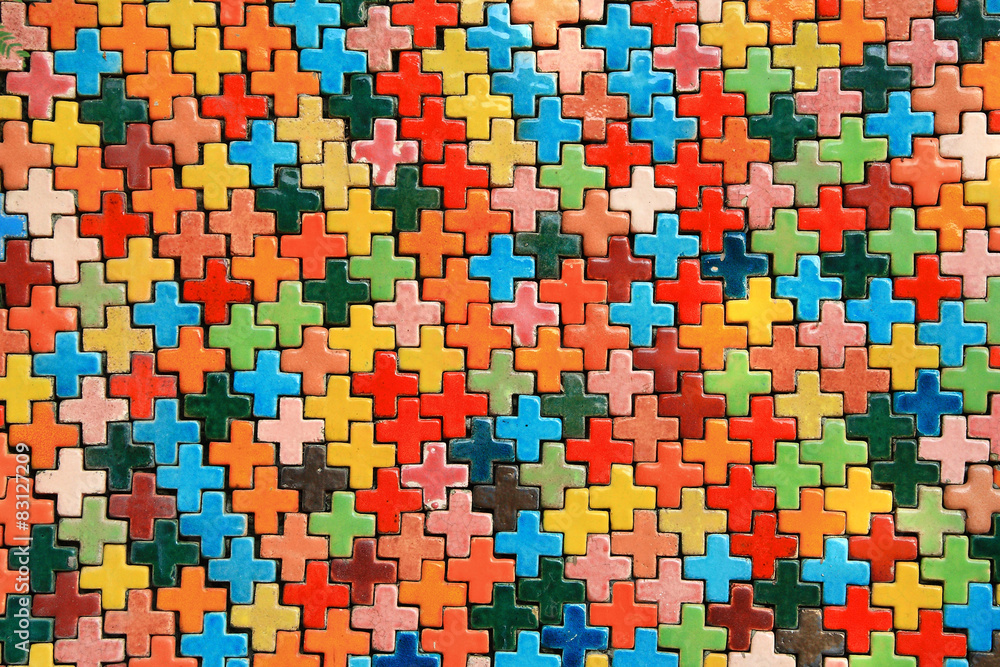 Fototapeta premium Textured Ceramic Wall Tile