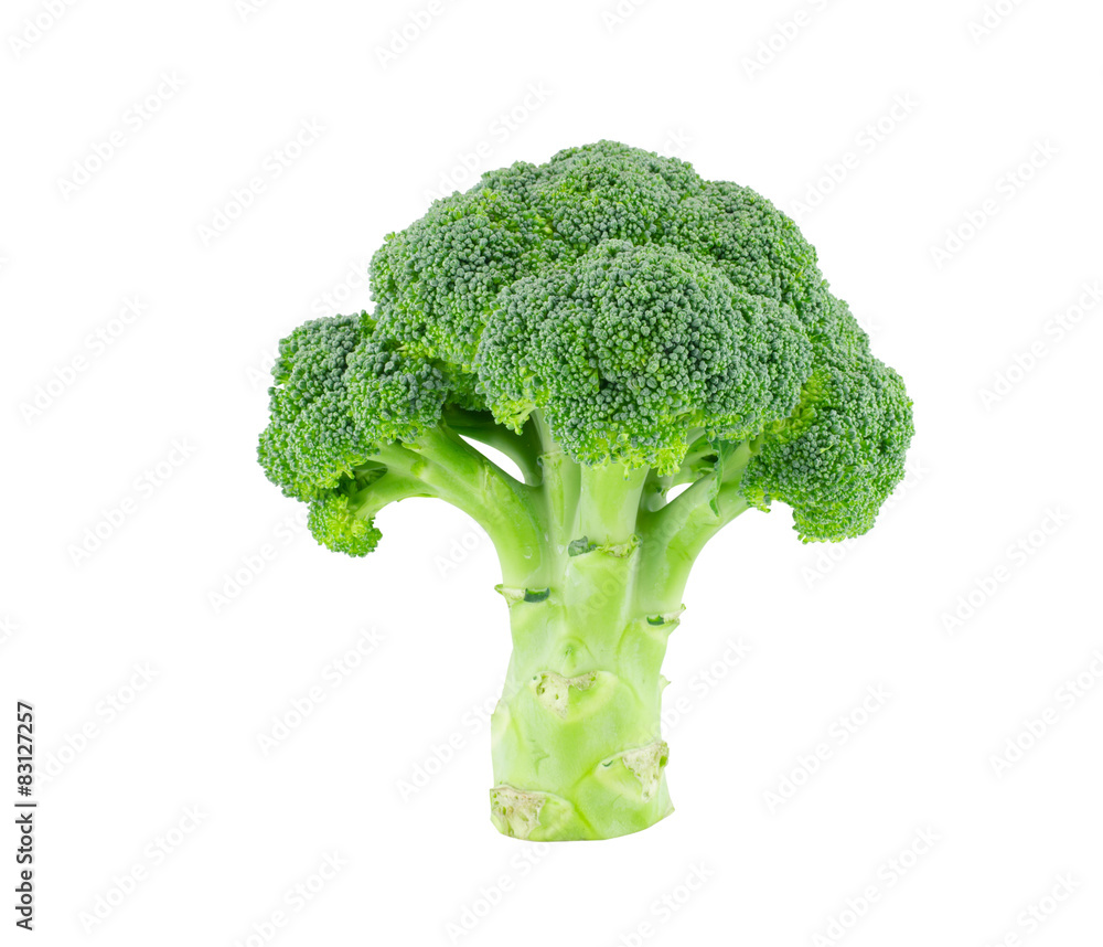 Broccoli isolate on white with clipping path Broccoli isolate on white with clipping path