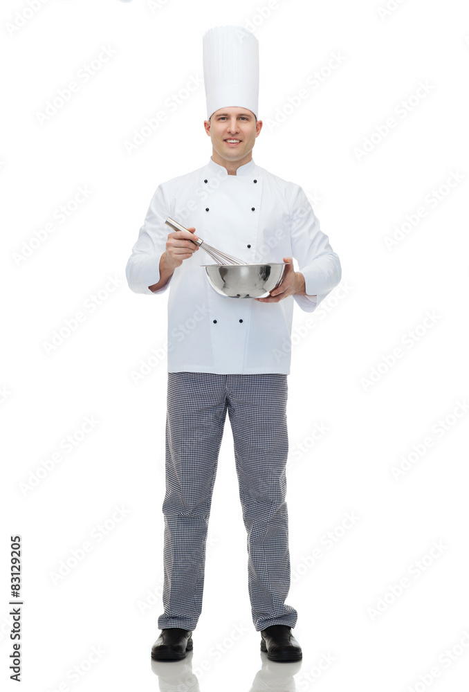 happy male chef cook whipping something with whisk happy male chef cook whipping something with whisk
