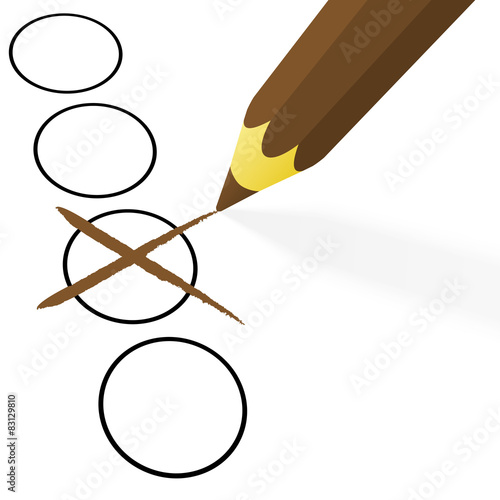 brown pencil with cross