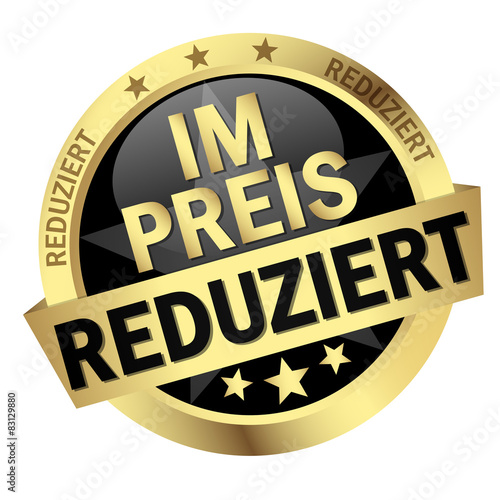 button with text Im Preis reduziert