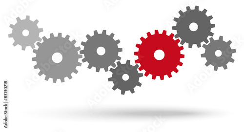gears for cooperation symbolism
