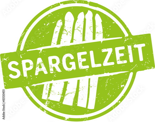 Button Stempel Spargelzeit