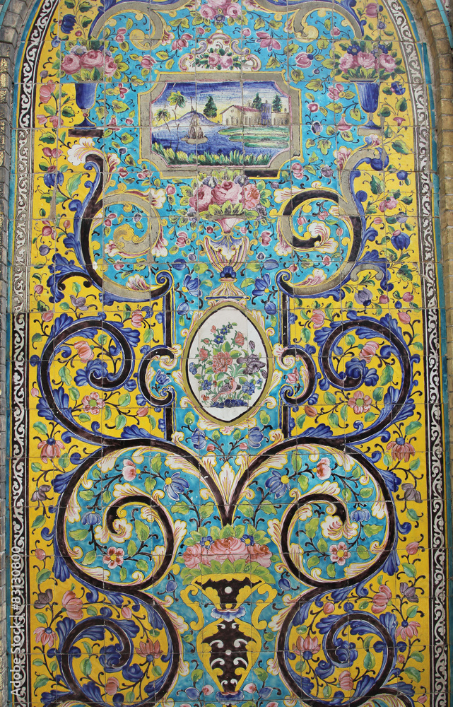 Arabic tile decoration Arabic tile decoration