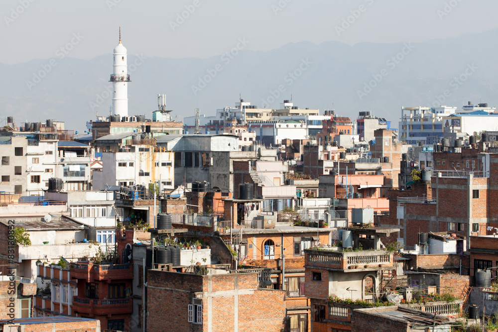 Urban architecture from Kathmandu Nepal City background