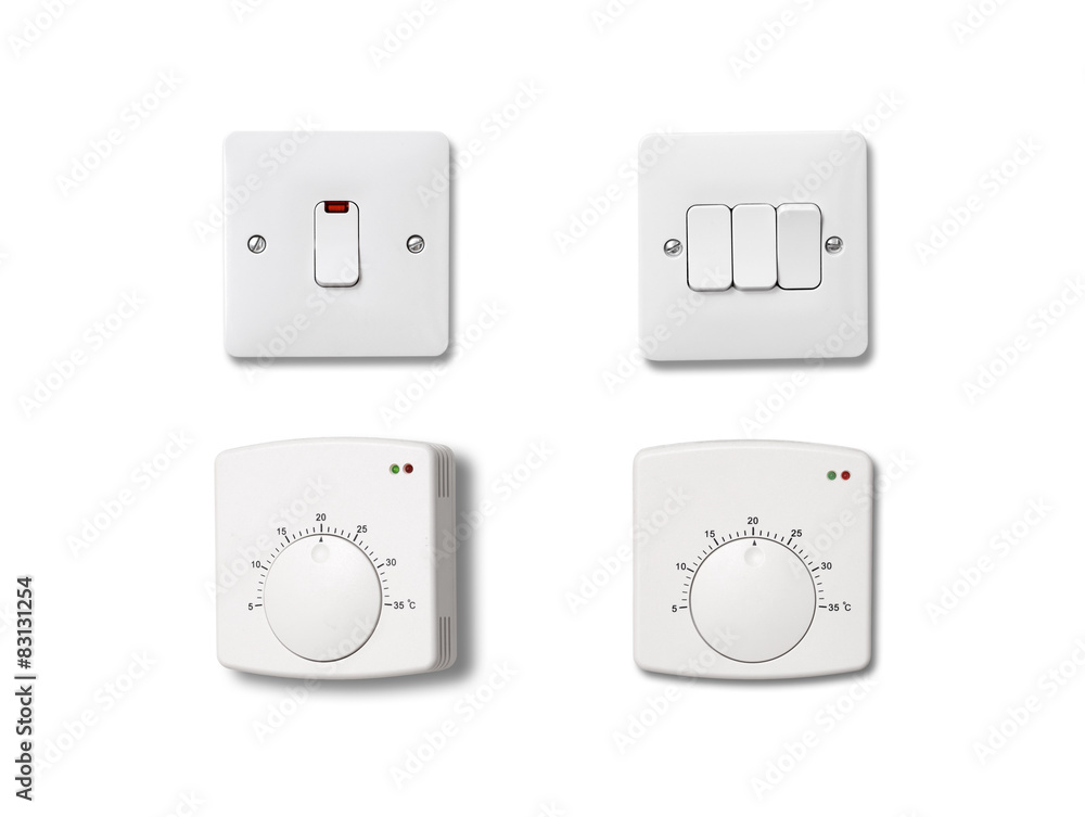 Light and heating controls.