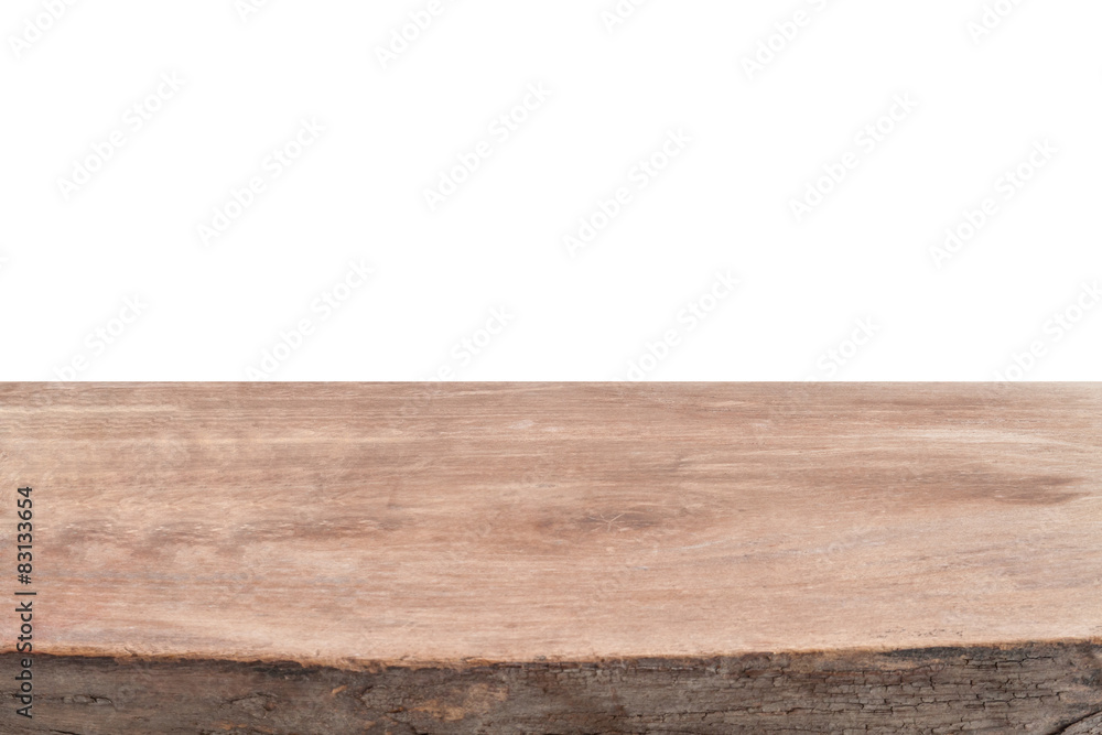 Empty wooden table