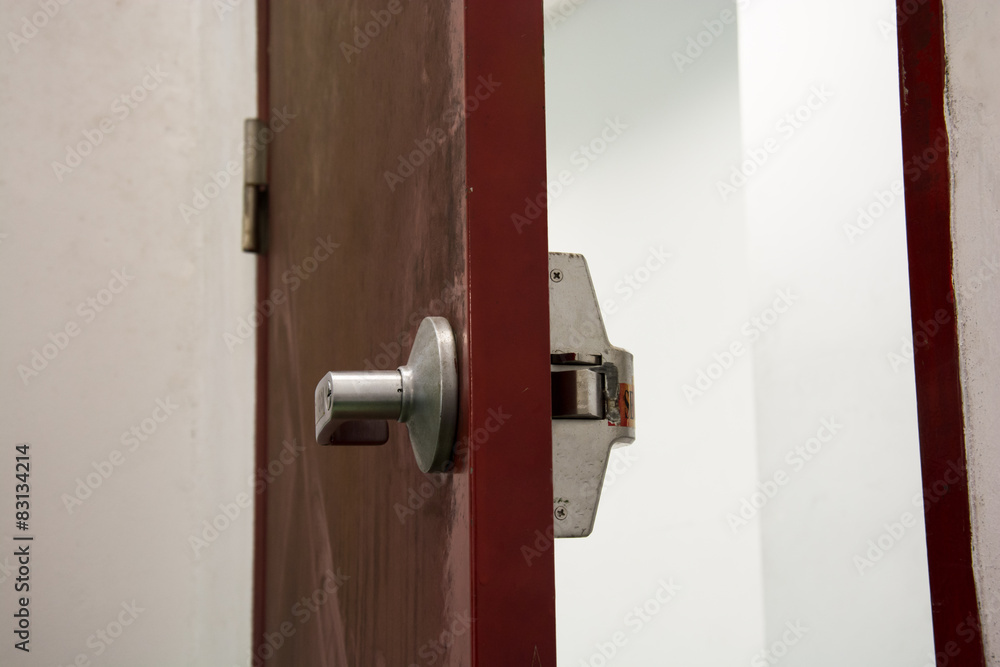 Modern red door