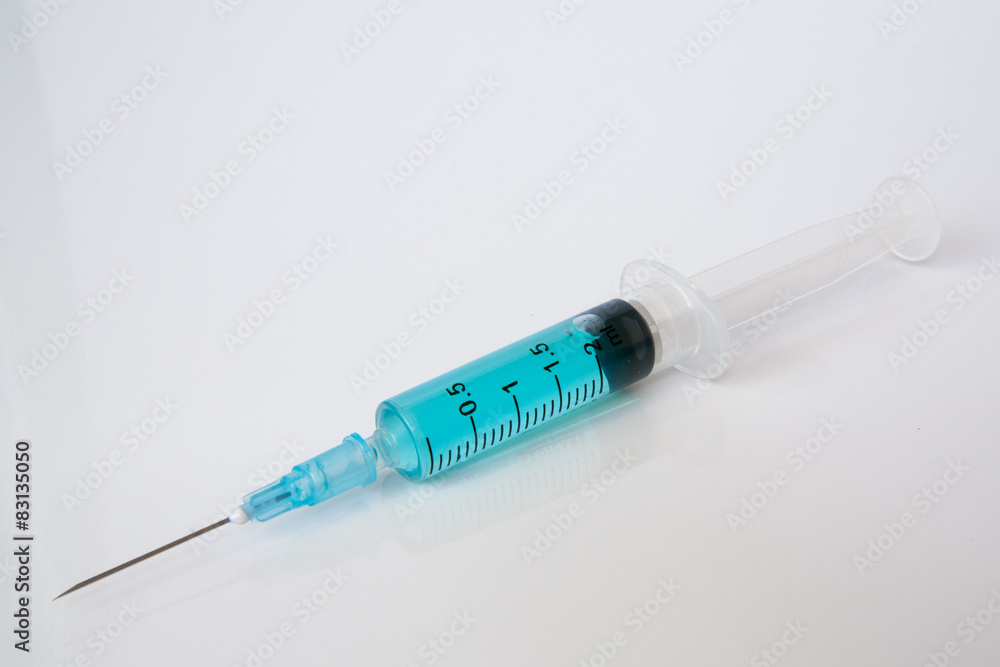 syringes isolated on white syringes isolated on white