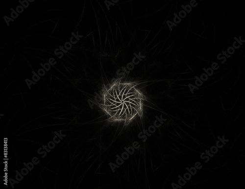 fractal radial pattern on the subject of science