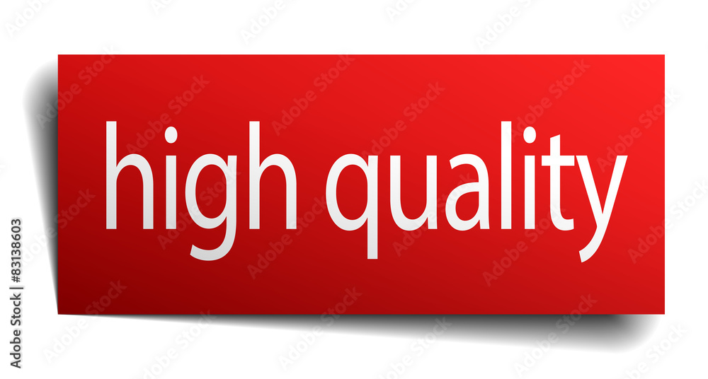 high quality red square isolated paper sign on white high quality red square isolated paper sign on white
