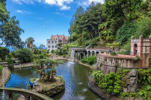 The lake Monte Palace Tropican Garden.